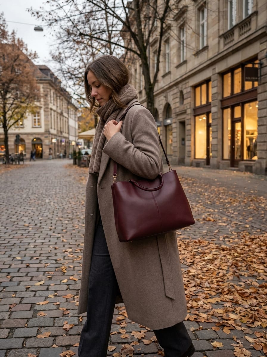 Größere Schultertaschen - Modetrend Herbst 2026